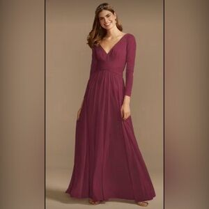 NWT MESH ILLUSION LONG SLEEVE DRESS